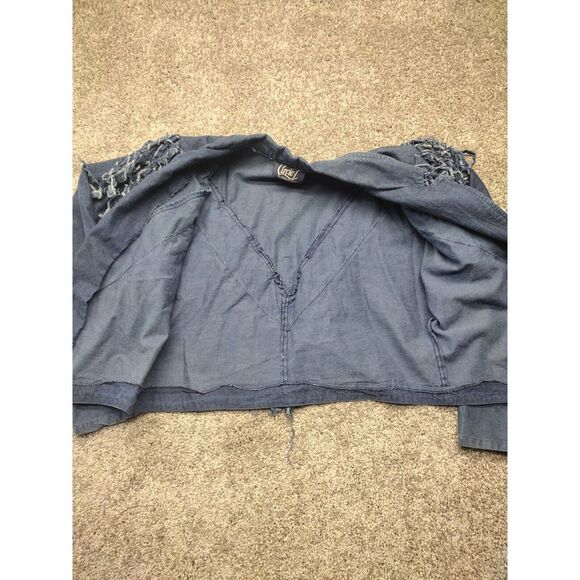 Circle T Marilyn Lenox VTG Western DENIM 2 Piece Fringed Skirt & Jacket SZ 11/12 - Picture 6 of 16